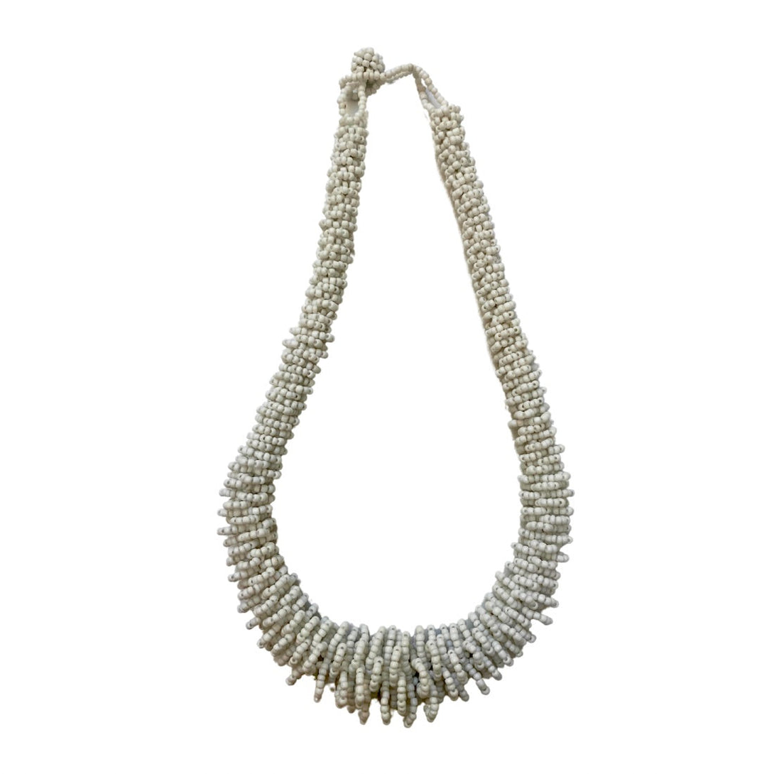 Collana cordone vetro Creta-bianco-Bijondo