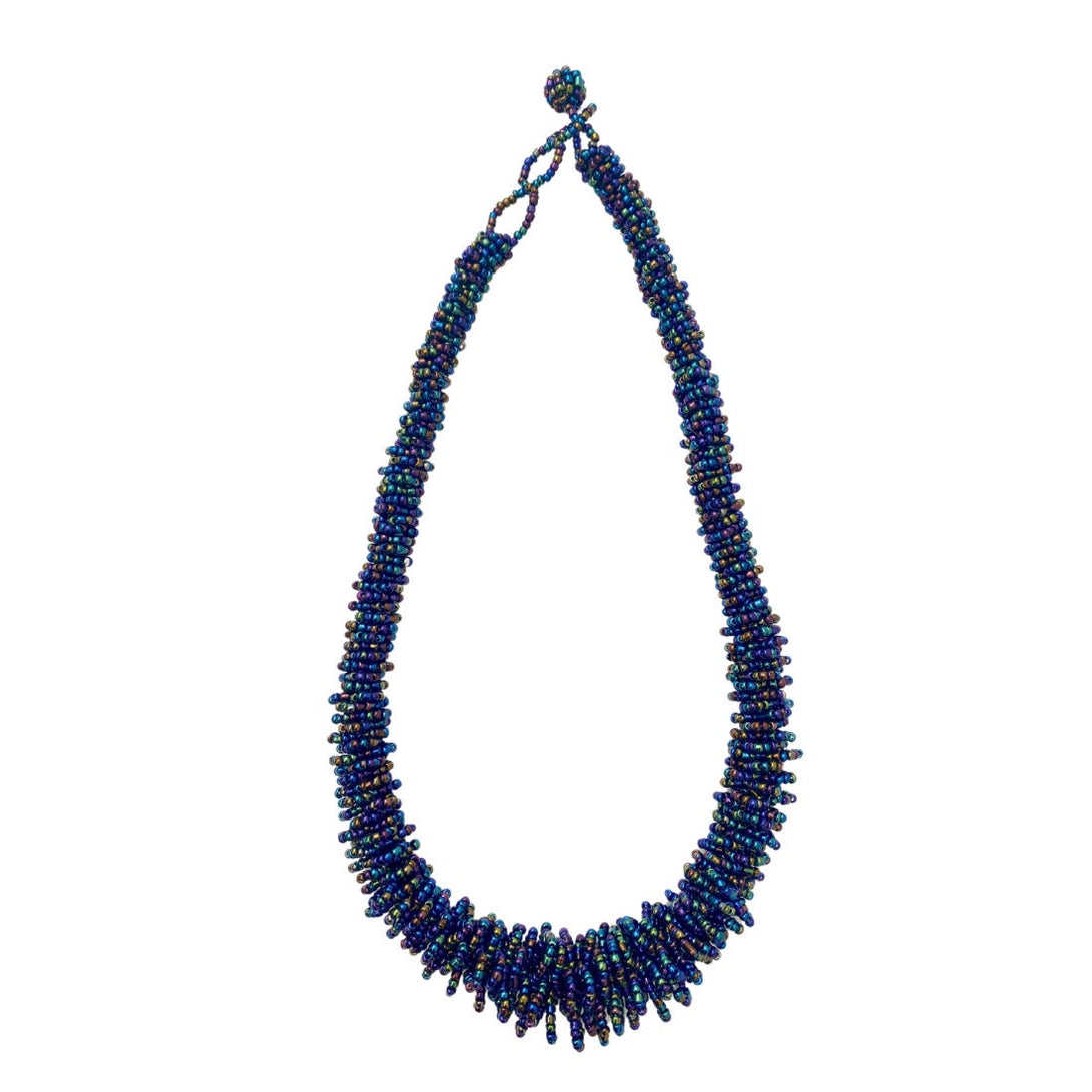 Collana cordone vetro Creta-cangiante-Bijondo