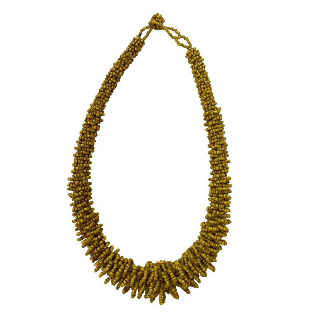 Collana cordone vetro Creta-giallo-Bijondo