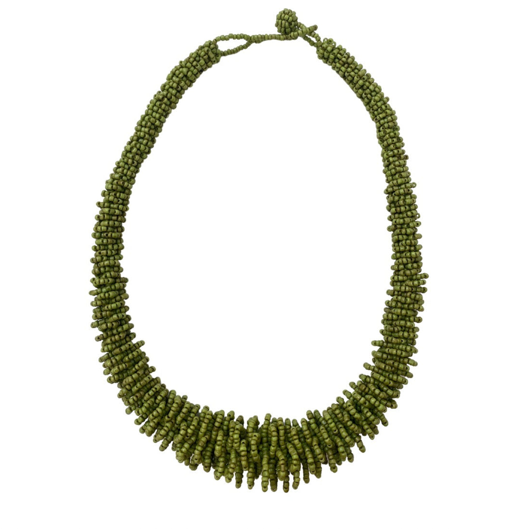 Collana cordone vetro Creta-verde-Bijondo