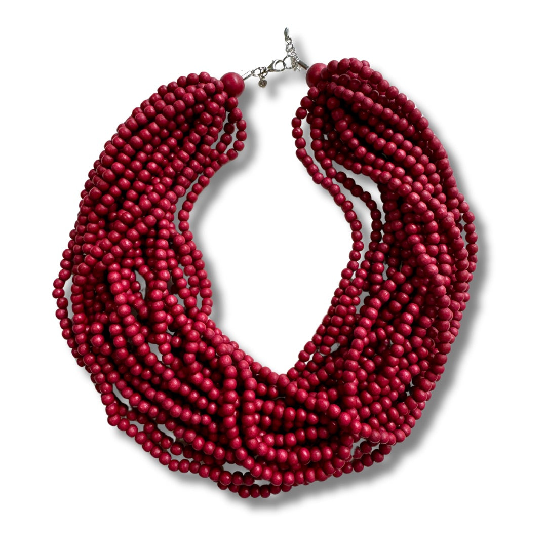 Collana corta Mali legno-collana-EW-rosso-Bijondo