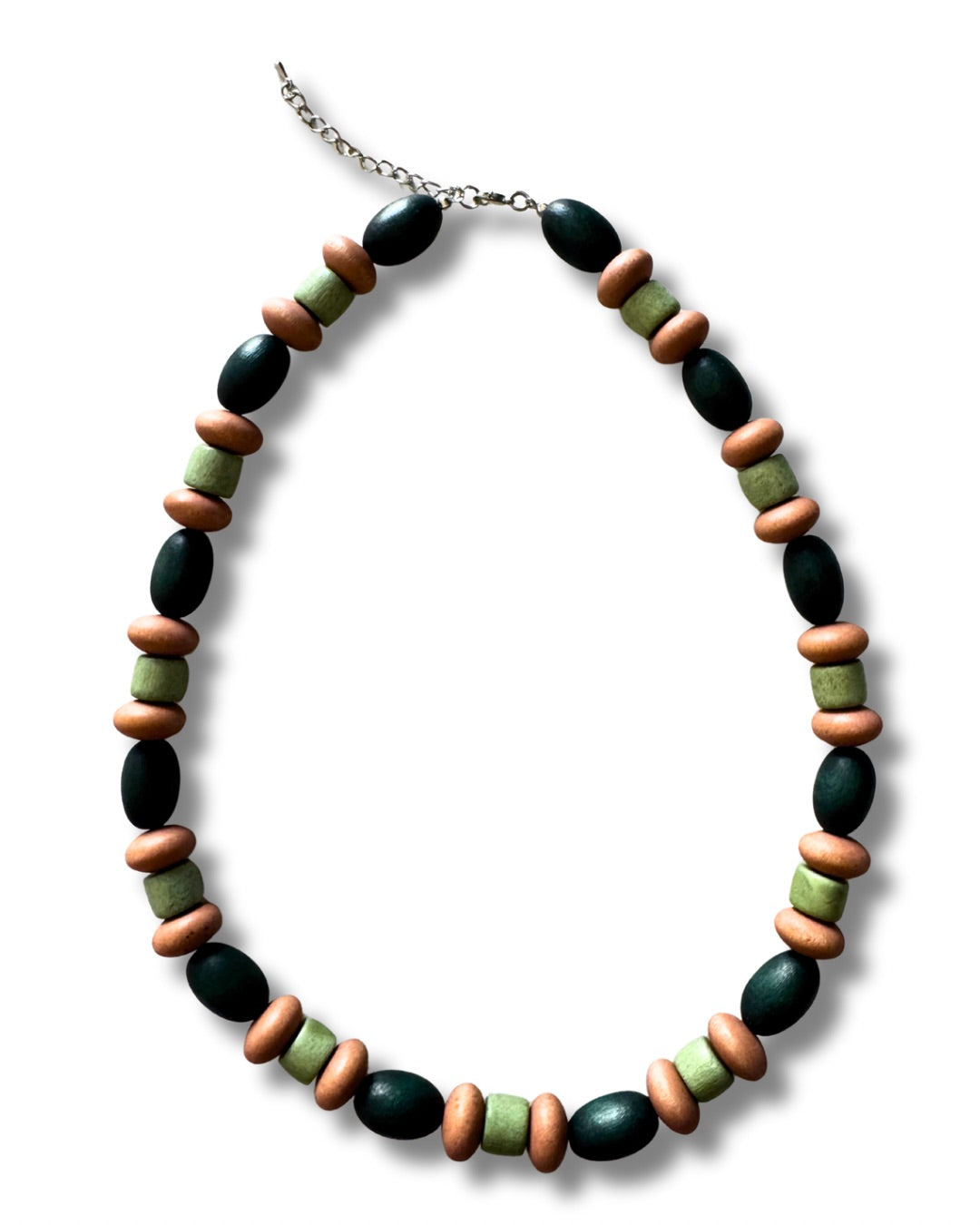 Collana corta, legno Agnes-colllana-Bijondo-Verde-Bijondo