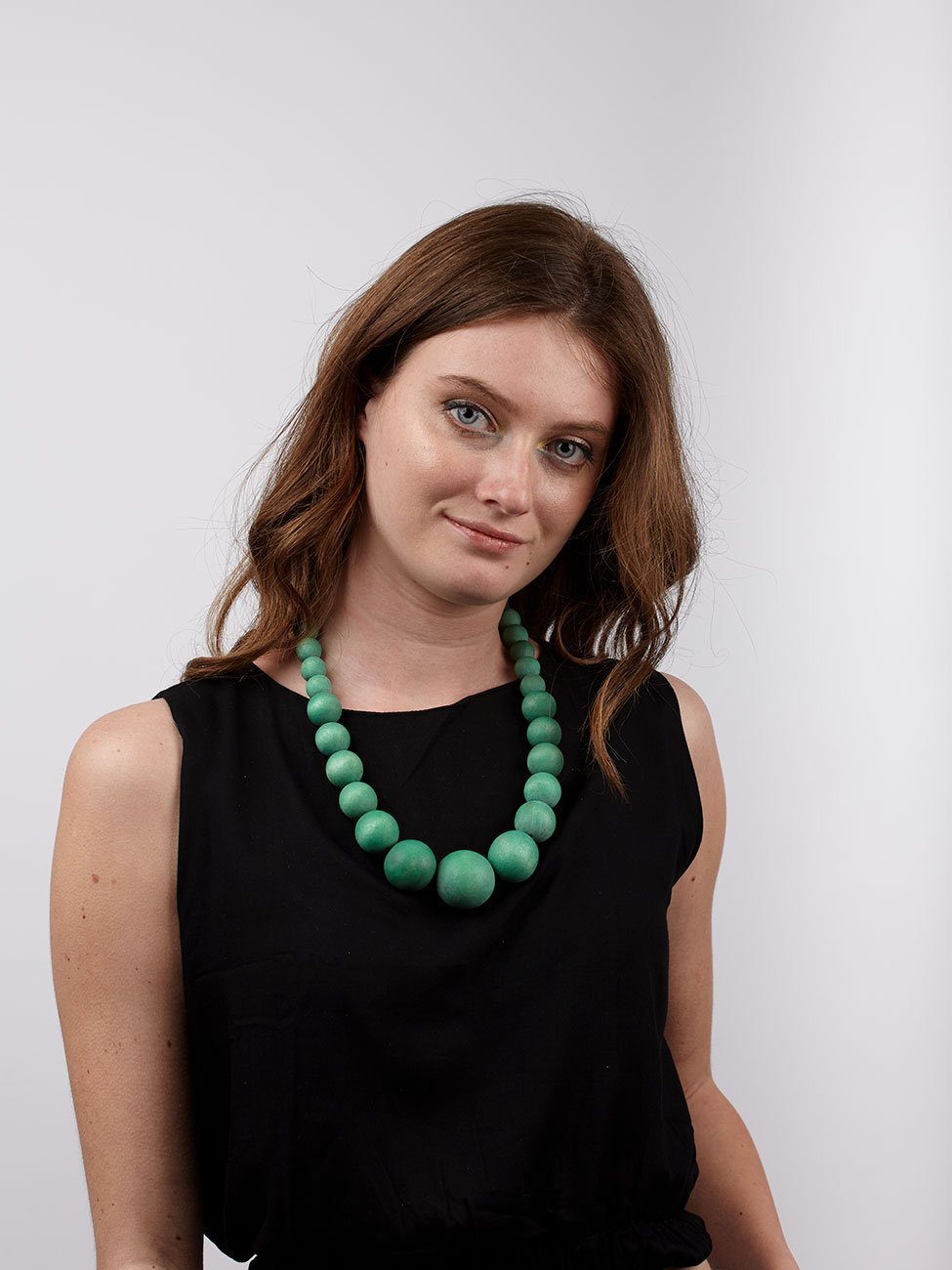 Collana corta legno Bulgaria - rosso - Bijondo