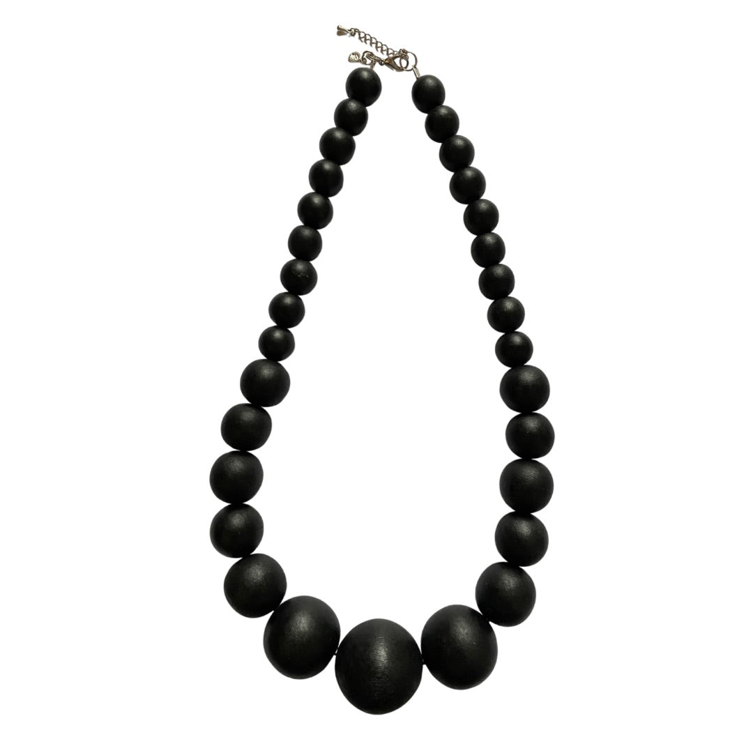 Collana corta legno Bulgaria - nero - Bijondo