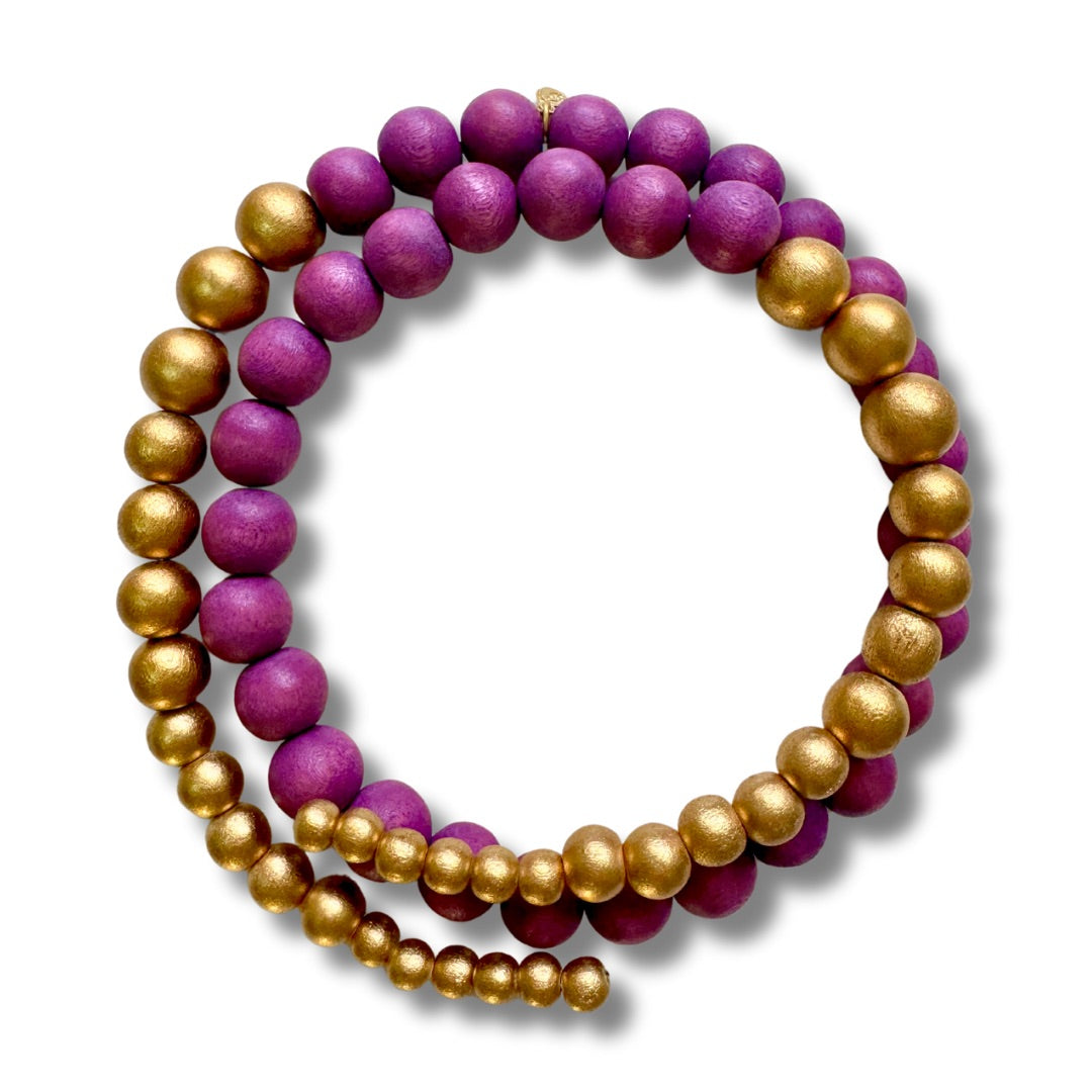 Collana corta legno Ester metallic-collana-EW-malva-Bijondo