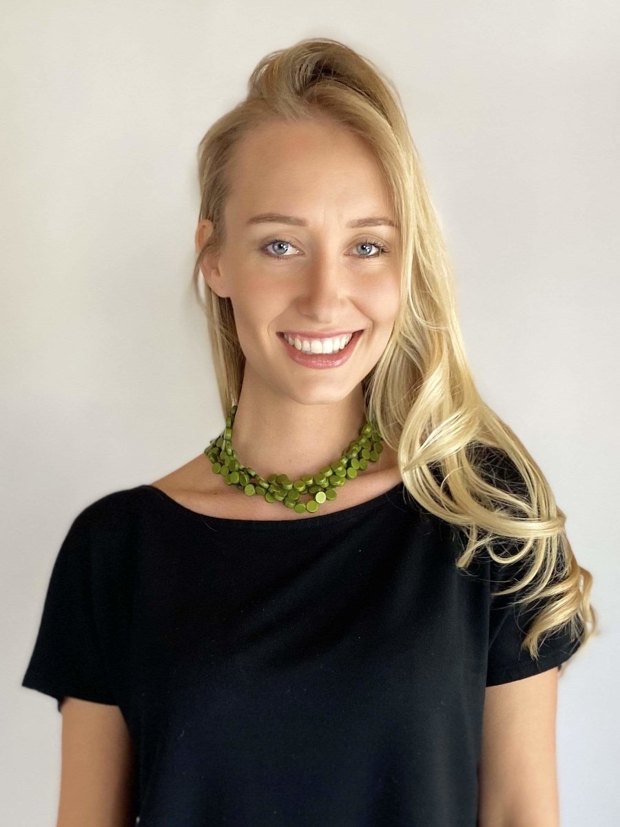 Collana corta legno Islanda regolabile - rosso - Bijondo