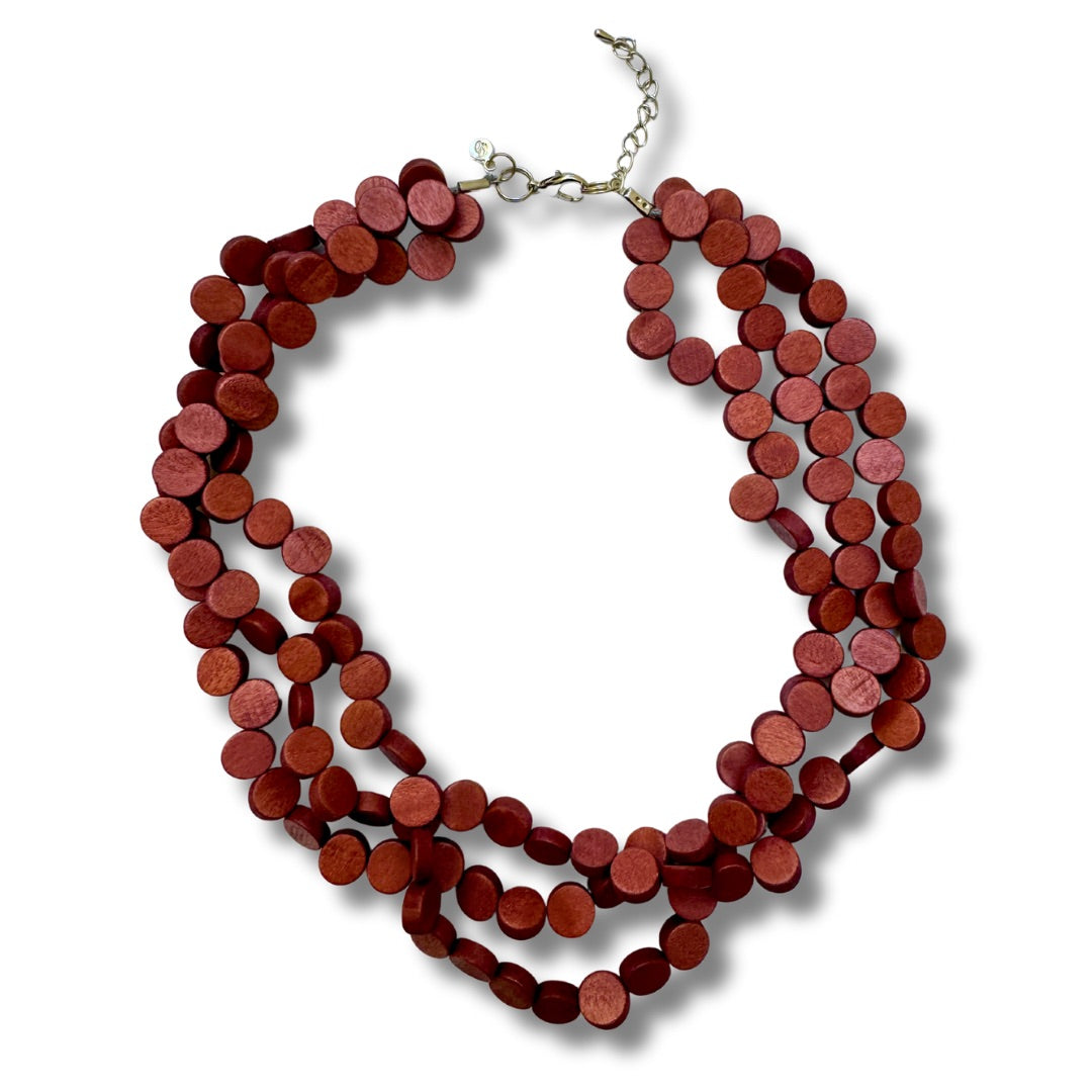 Collana corta legno Islanda regolabile-collana-EW-marrone-Bijondo