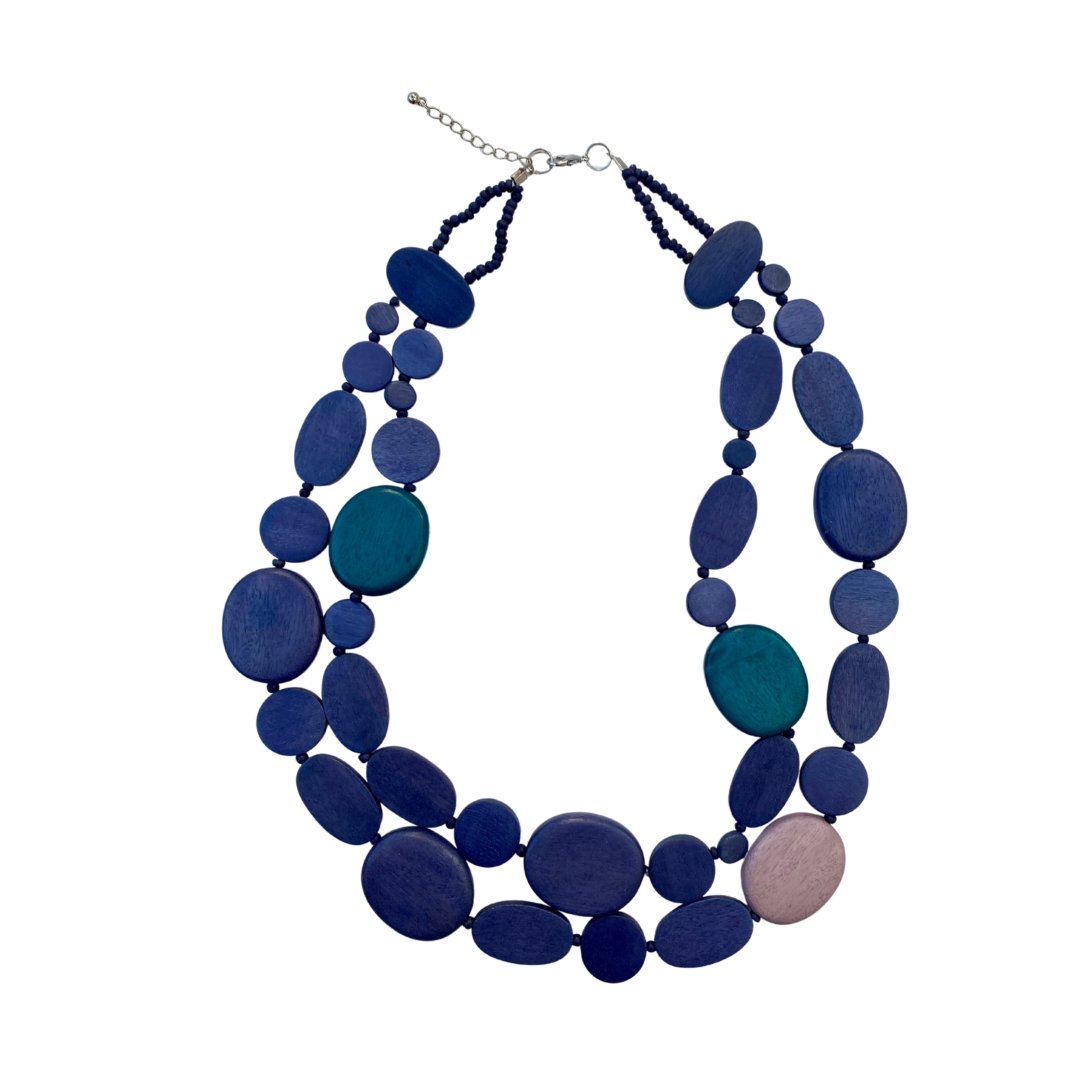 Collana corta legno Kemptown - arancione - Bijondo