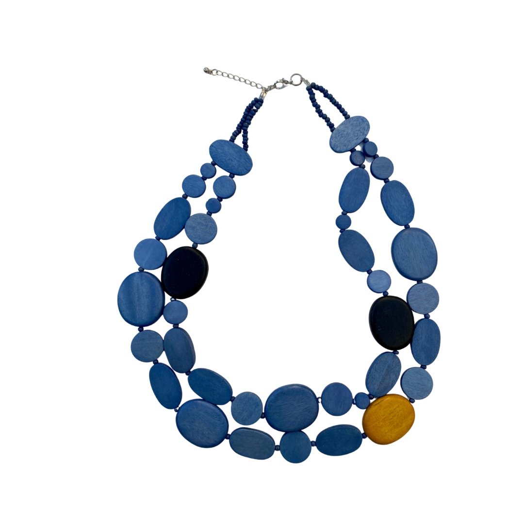 Collana corta legno Kemptown - arancione - Bijondo