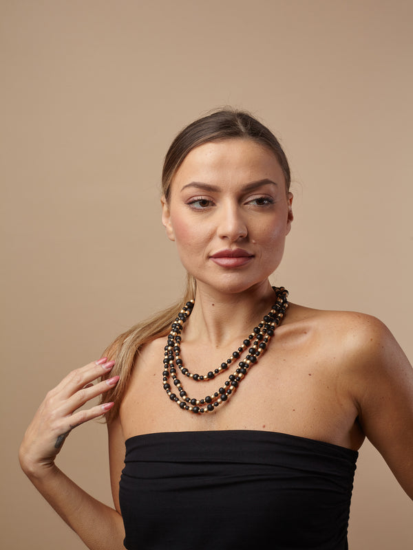 Collana corta legno Olyvia metallic-collana-Bijondo-Bijondo