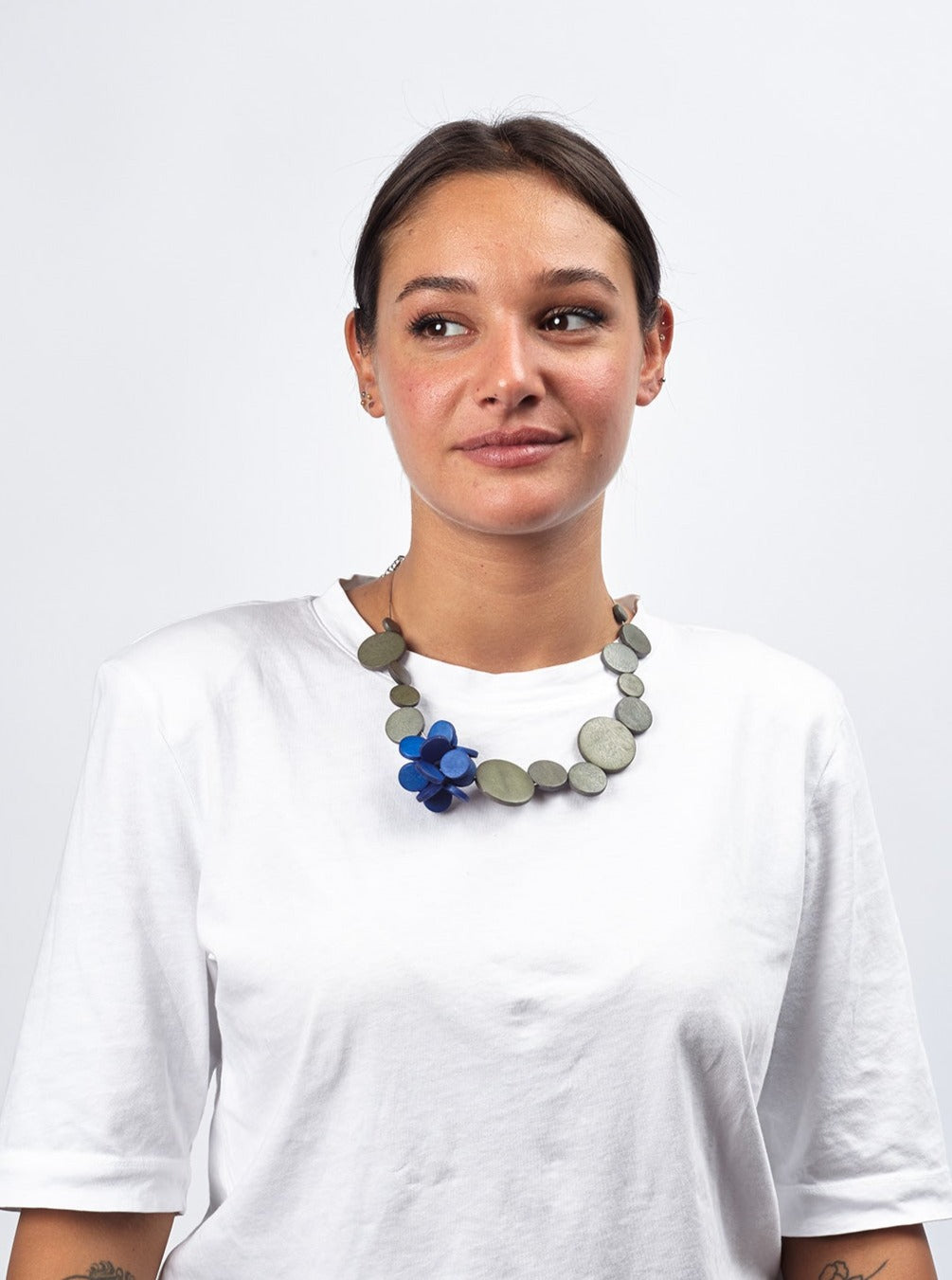 Collana giocosa legno Mel-fuchsia-Bijondo