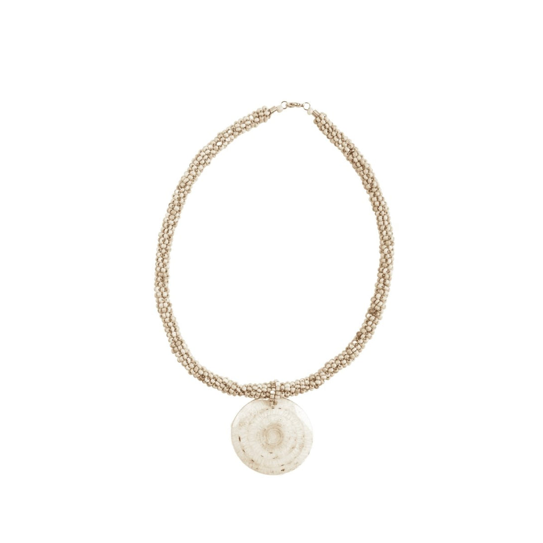 Collana girocollo conchiglia Formentera - beige - Bijondo