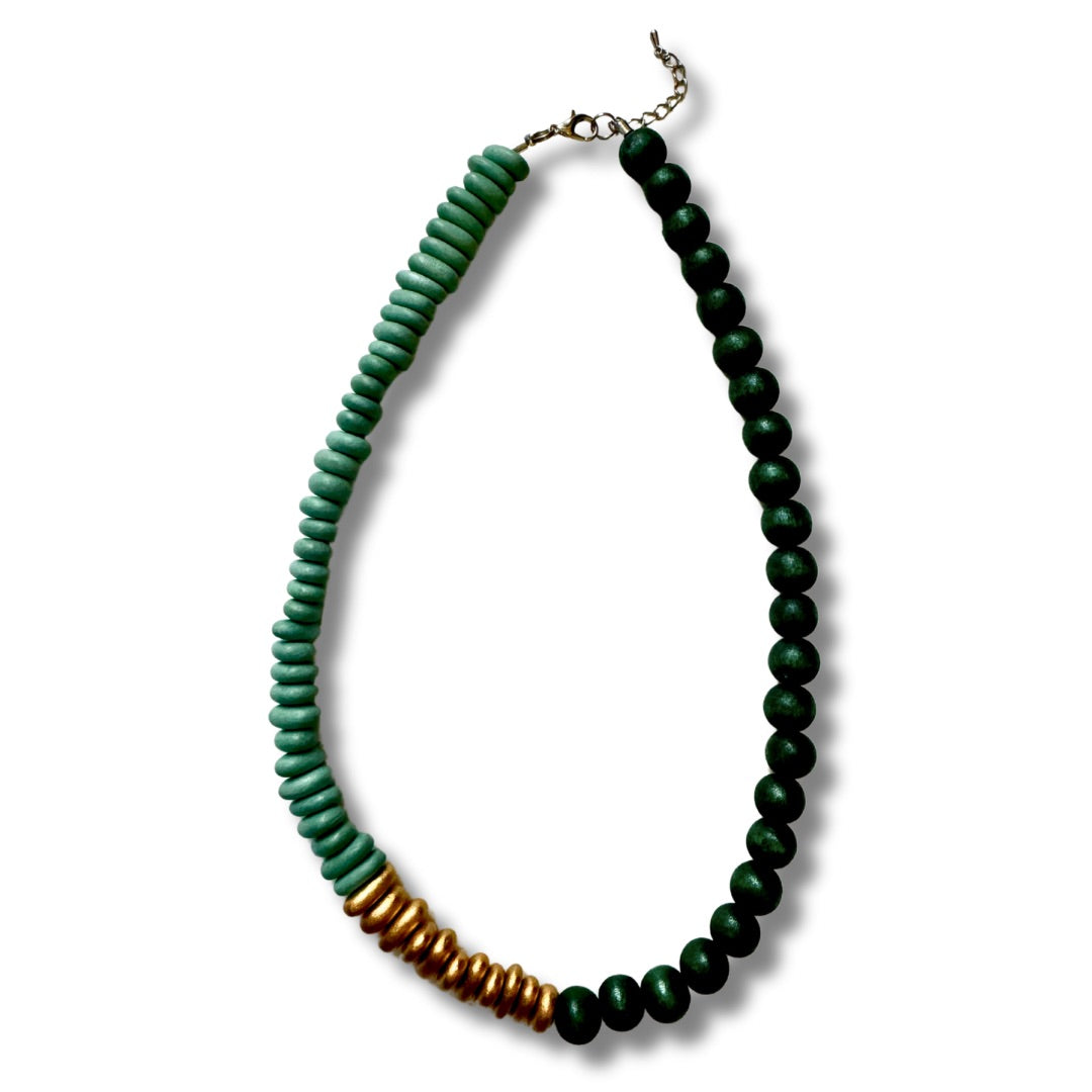 Collana leggera, legno Tate metallic, statement jewelry-collana-EW-Botanical Oasis-Bijondo