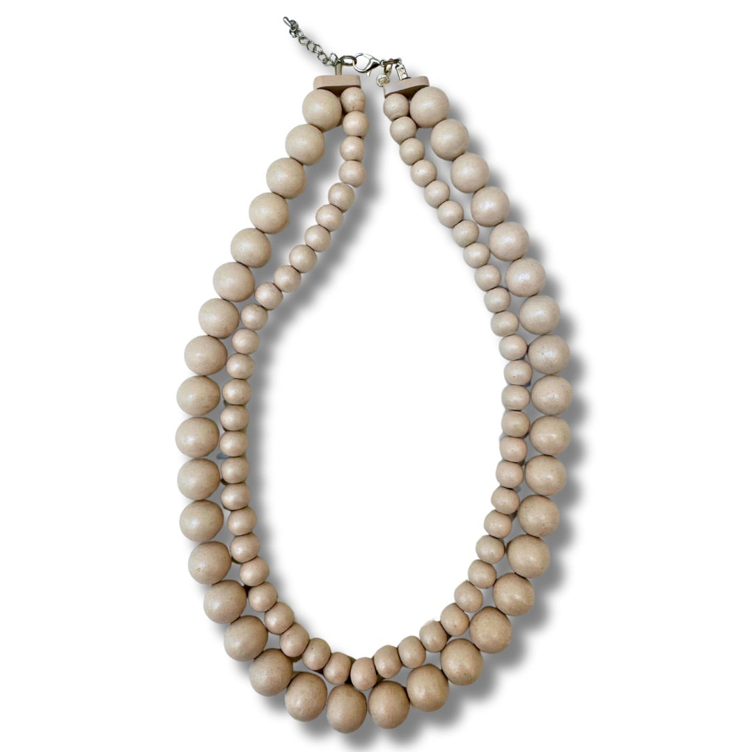 Collana leggera, legno, regolabile Kuria metallic-collana-Bijondo-Pearl-Bijondo