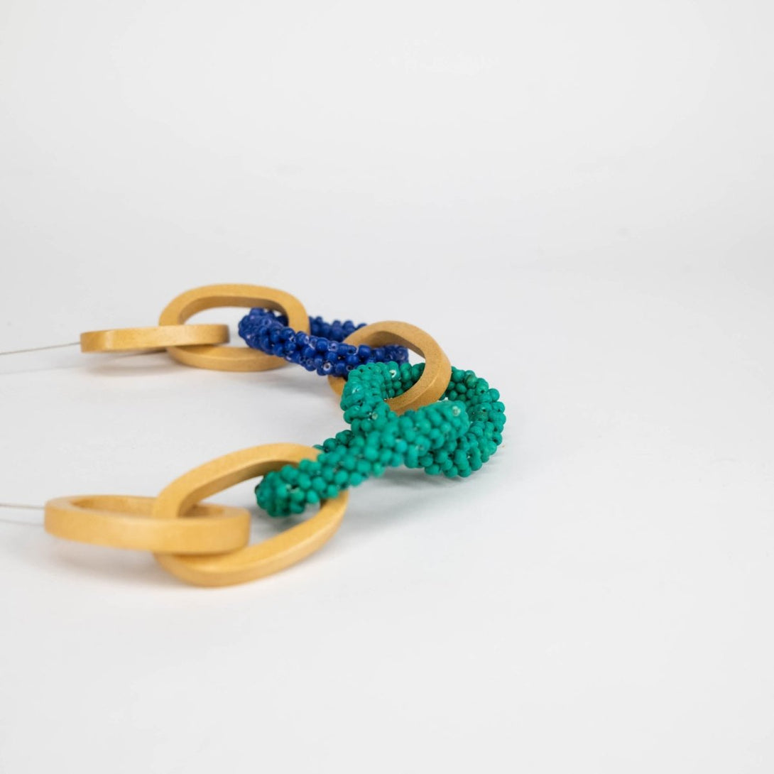 Collana legno Aiden - beige - Bijondo