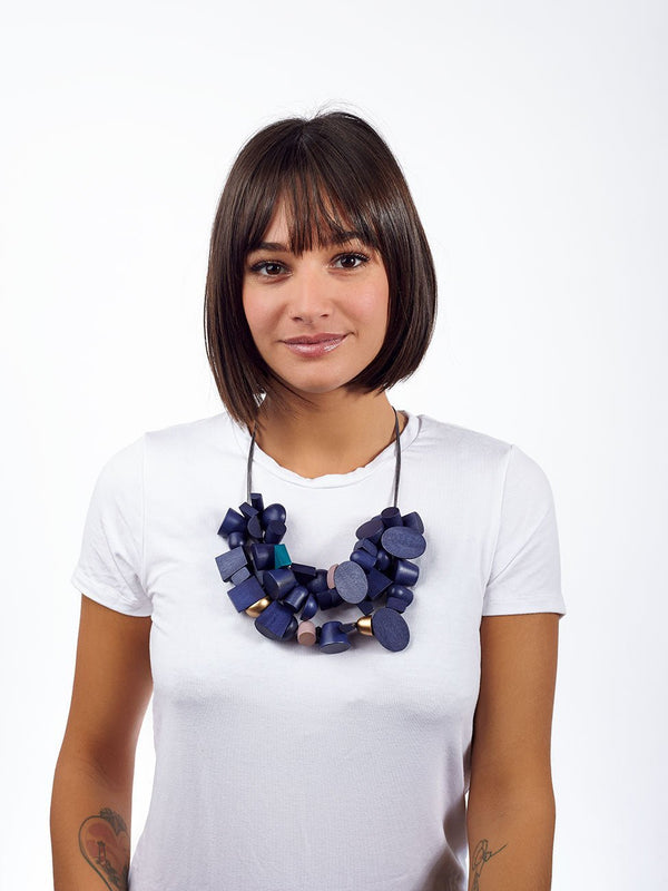 Collana legno Ancoats - verde - Bijondo