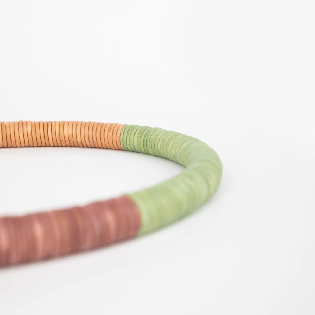 Collana legno Aurelie - verde - Bijondo