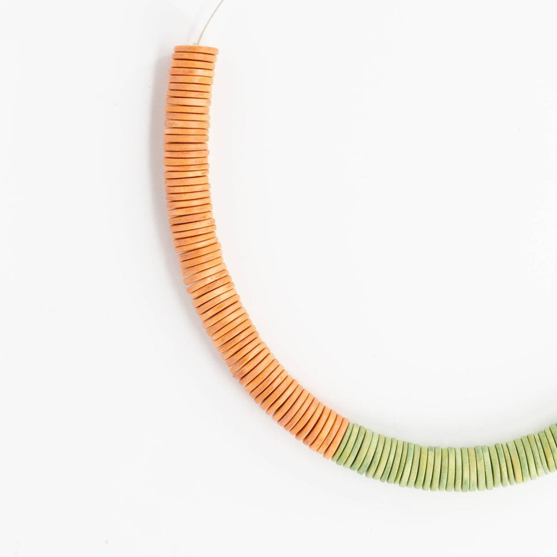 Collana legno Aurelie - verde - Bijondo