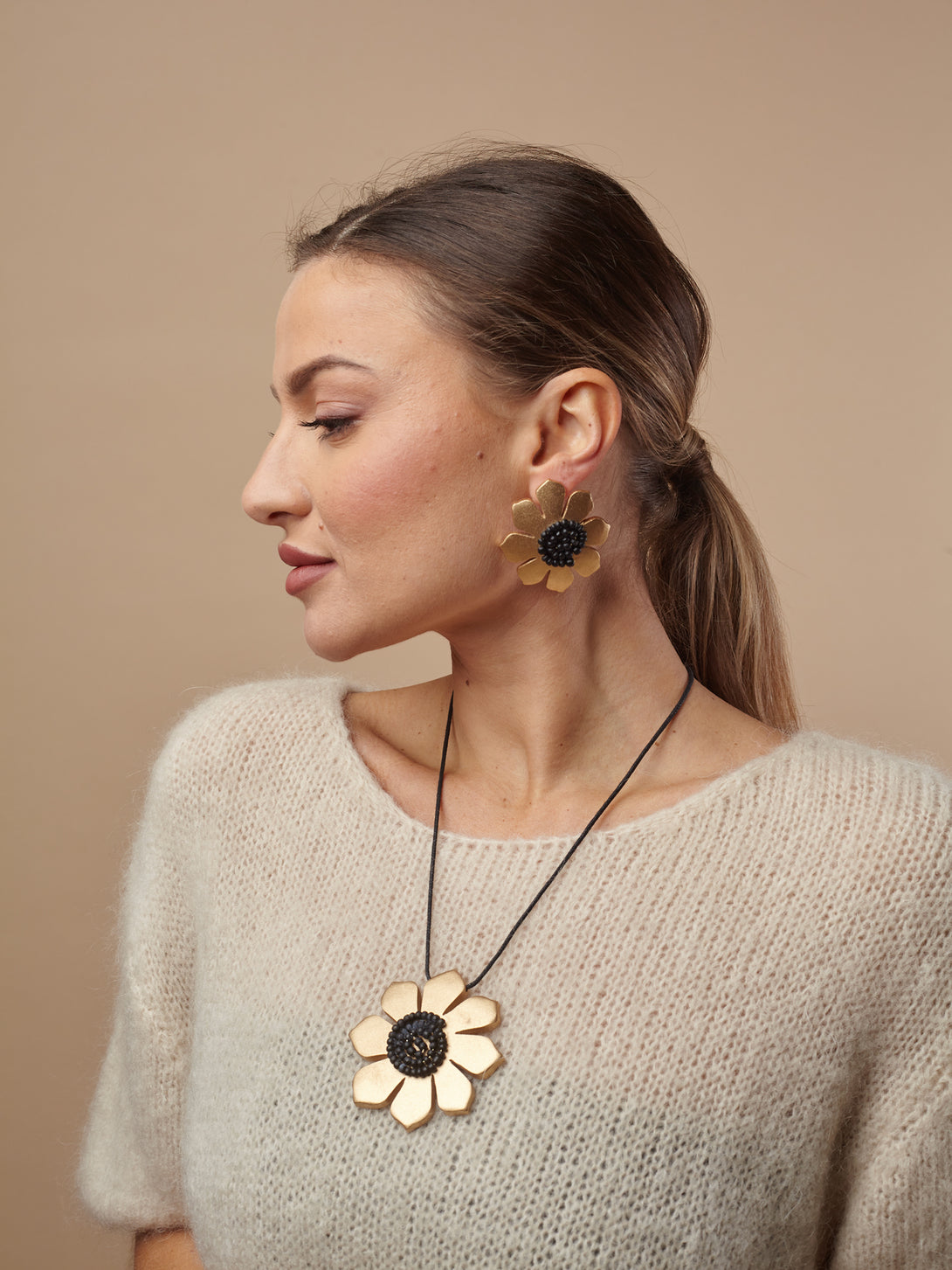 Collana legno Blomma metallic-collana-Bijondo-Bijondo