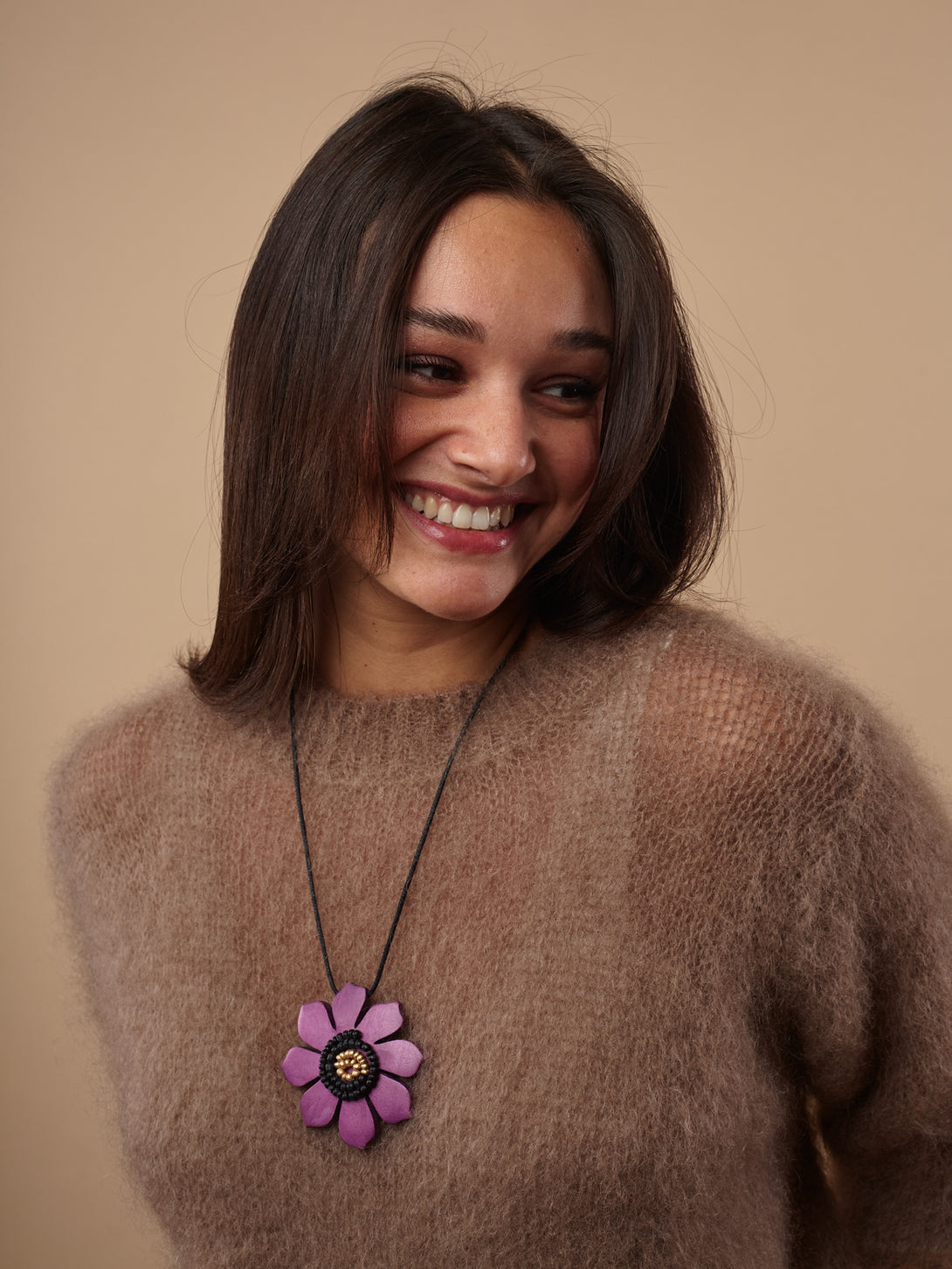 Collana legno Blomma metallic-collana-Bijondo-Malva-Bijondo