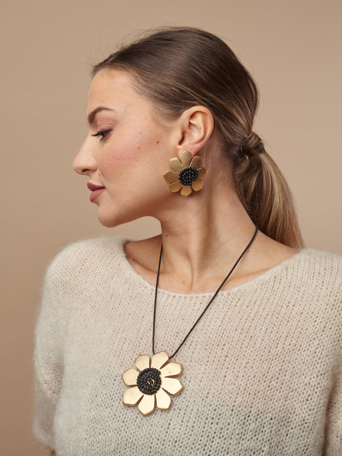 Collana legno Blomma metallic-collana-Bijondo-Oro-Bijondo