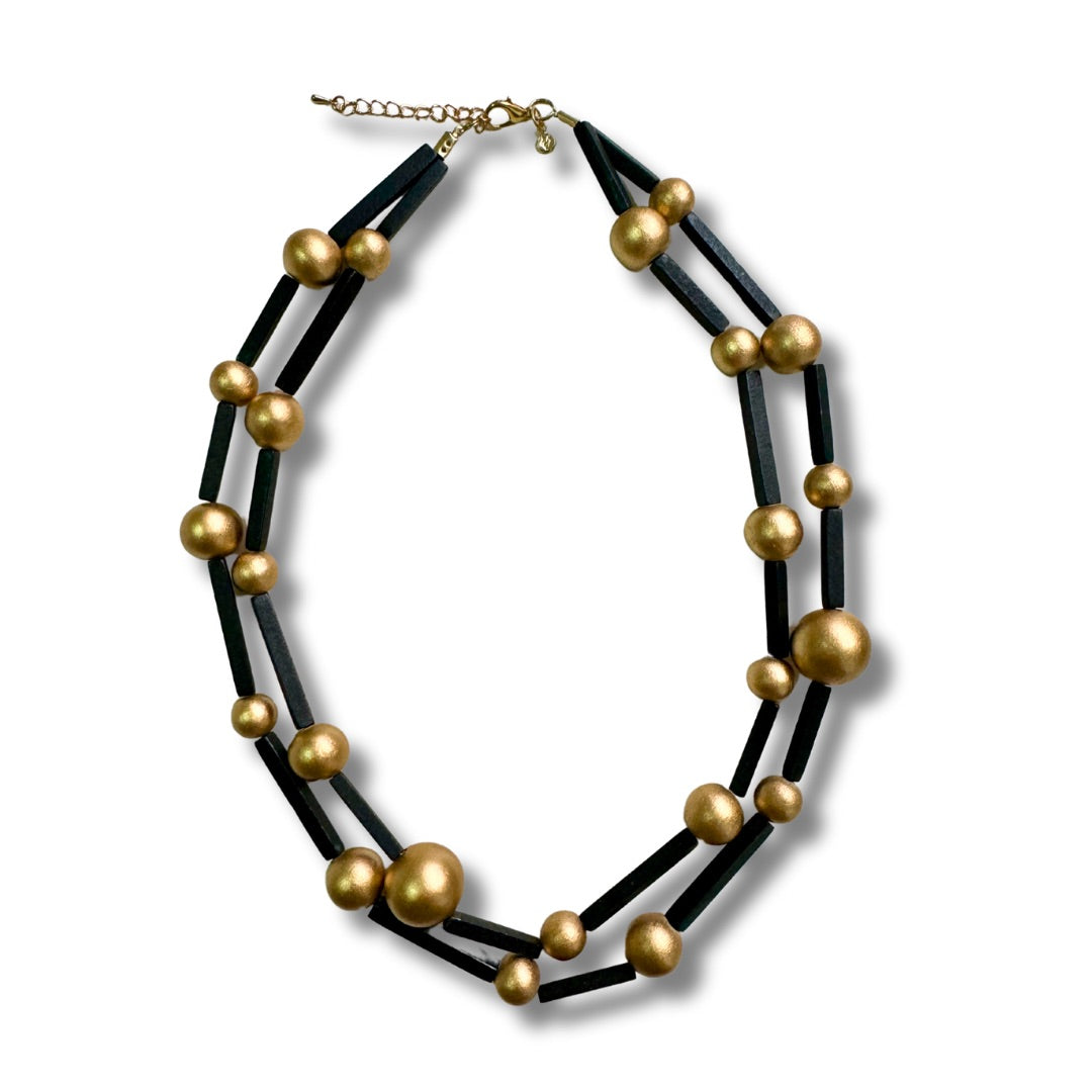 Collana legno Charvina metallic-collana-Bijondo-Oro-Bijondo