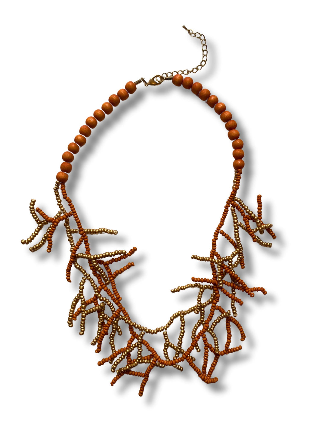 Collana legno Corallo-collana-Bijondo-arancione-Bijondo