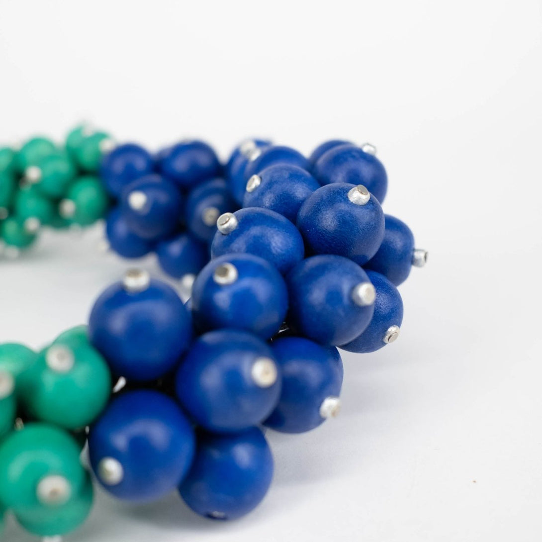 Collana legno Delilah - blu - Bijondo