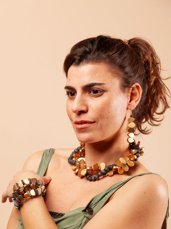 Collana legno Drop metallic-Collana-Bijondo-oro-Bijondo