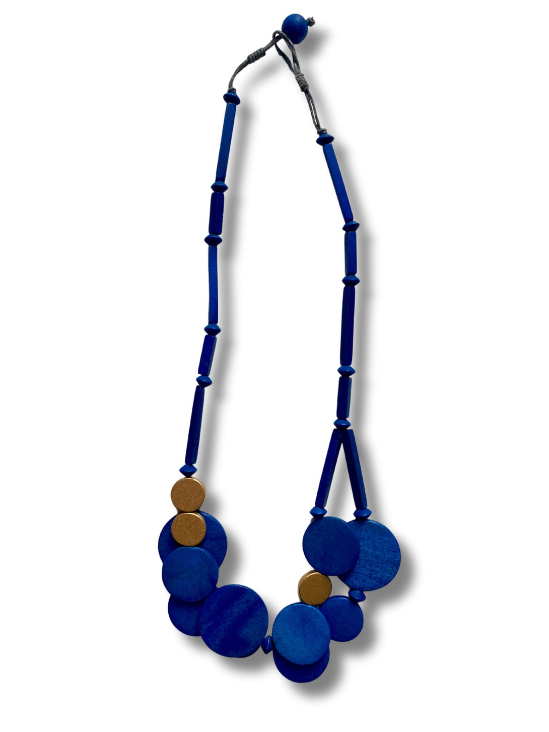 Collana legno Eleanor metallic-Collana-Bijondo-blu elettrico-Bijondo