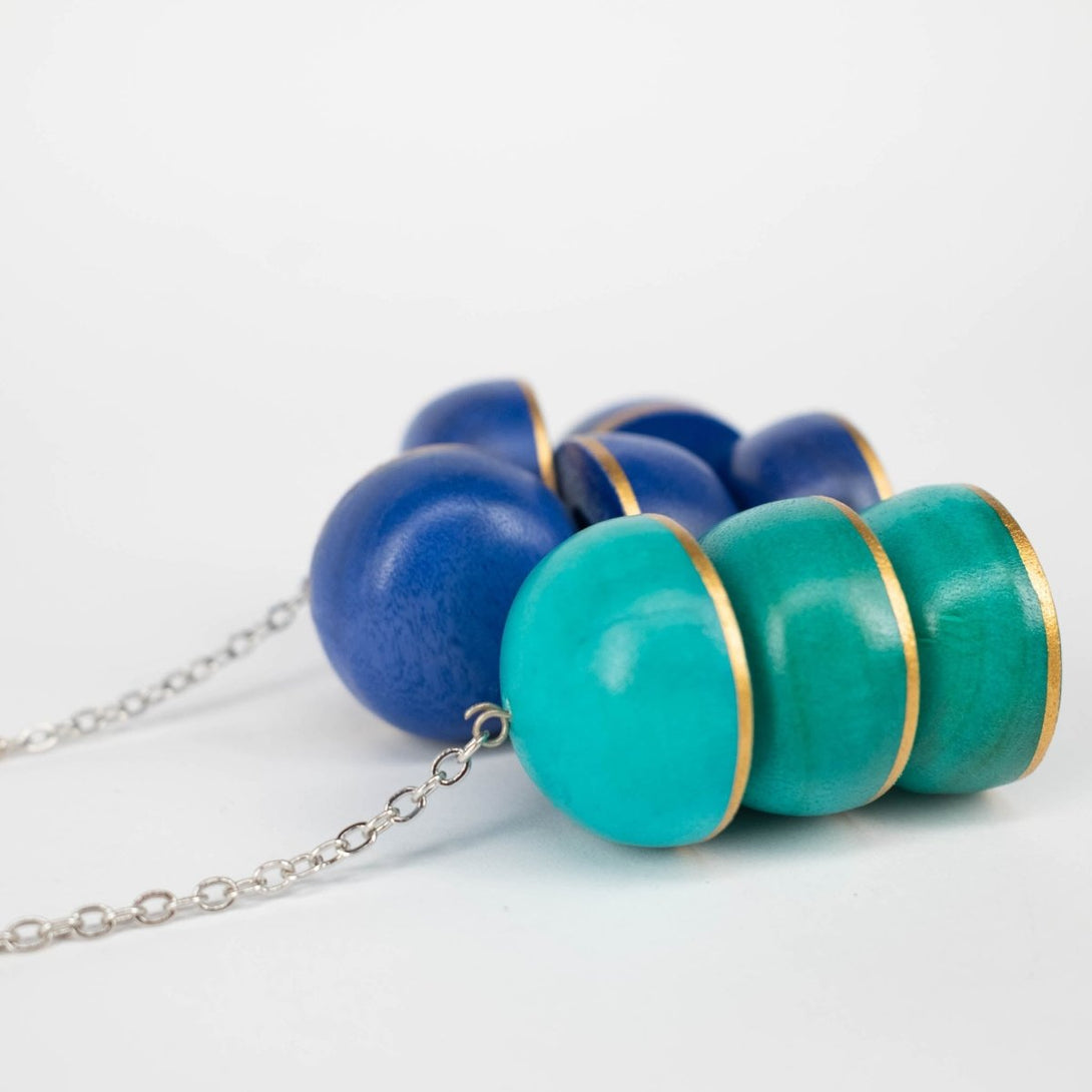 Collana legno Esti - smeraldo - Bijondo