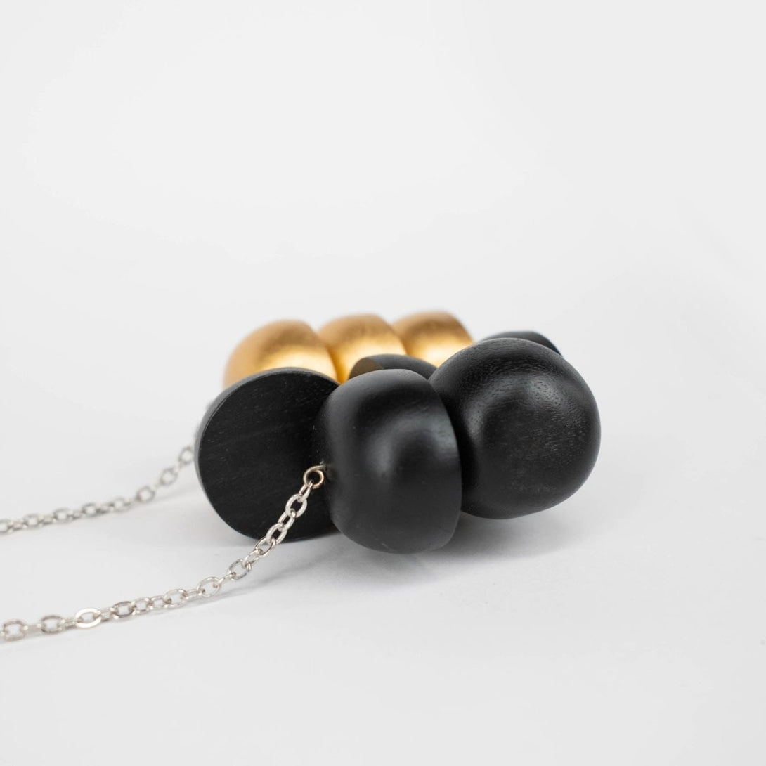 Collana legno Esti - nero - Bijondo