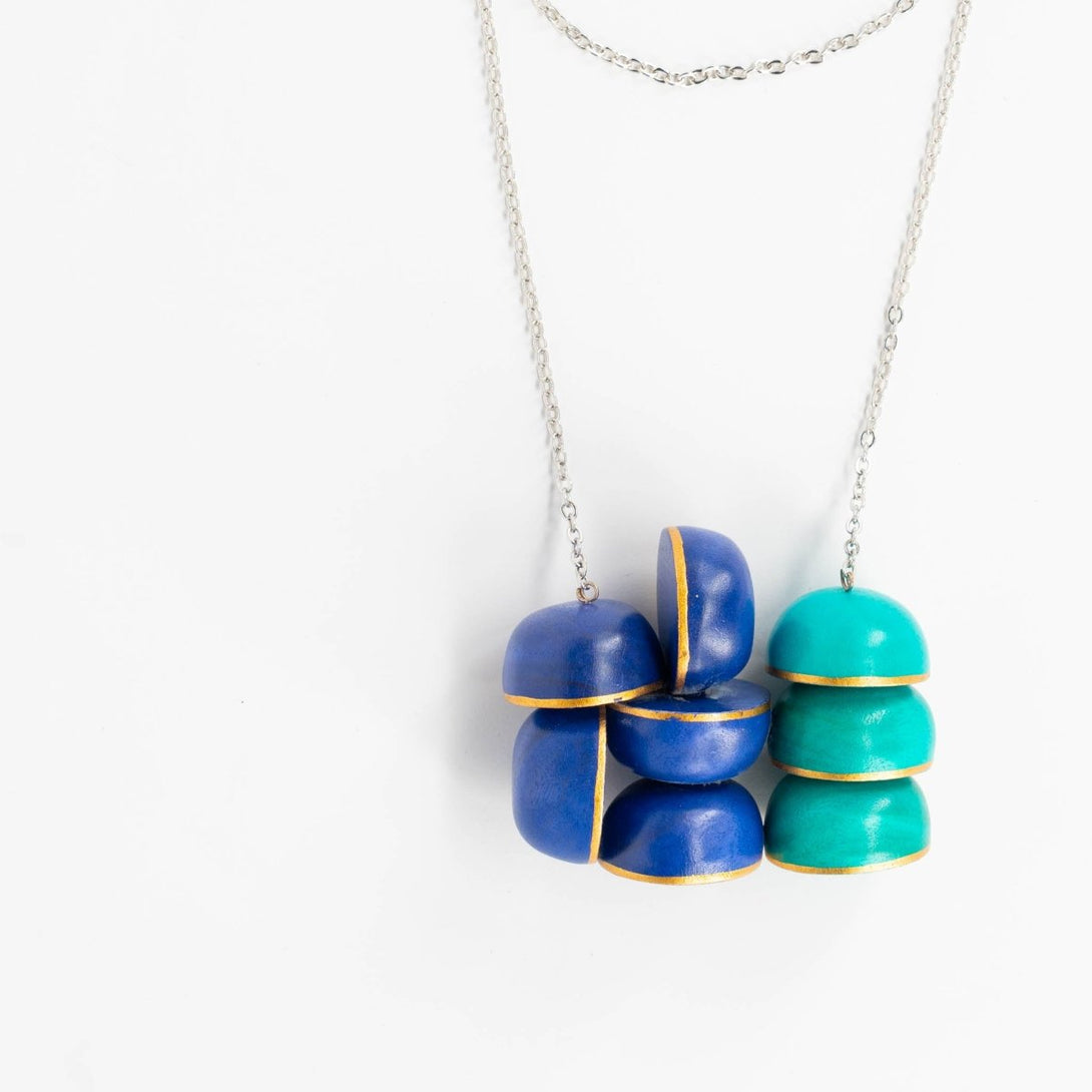 Collana legno Esti - smeraldo - Bijondo