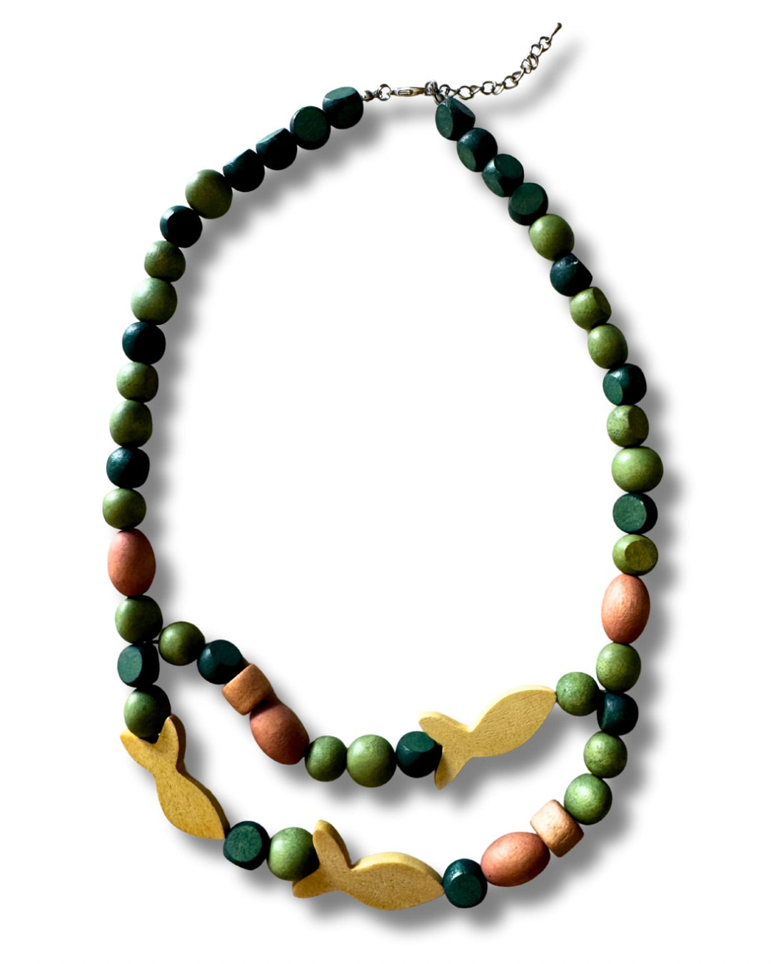 Collana legno Fishes-collana-Bijondo-Verde-Bijondo