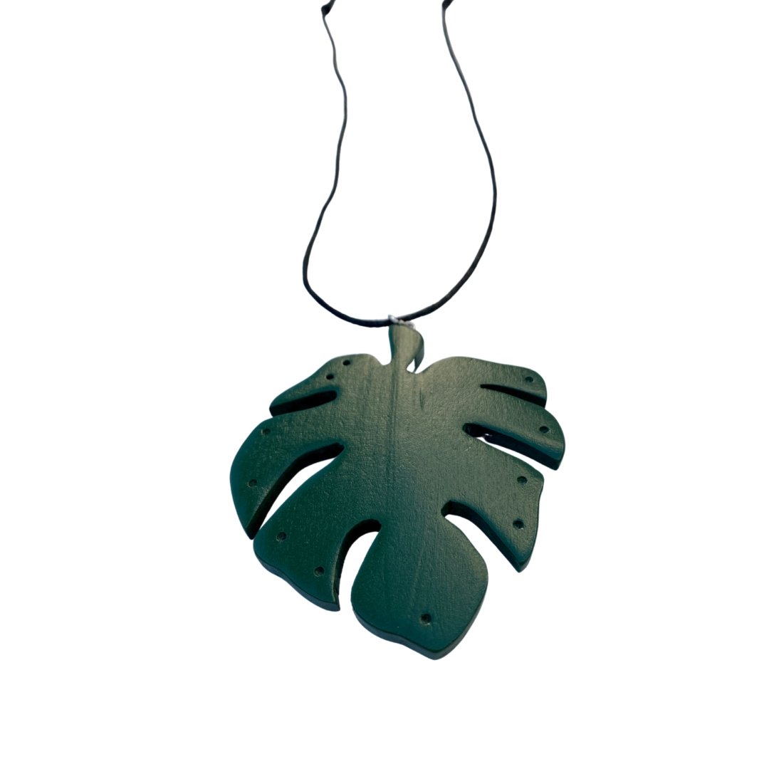 Collana legno Foglia - verde - Bijondo