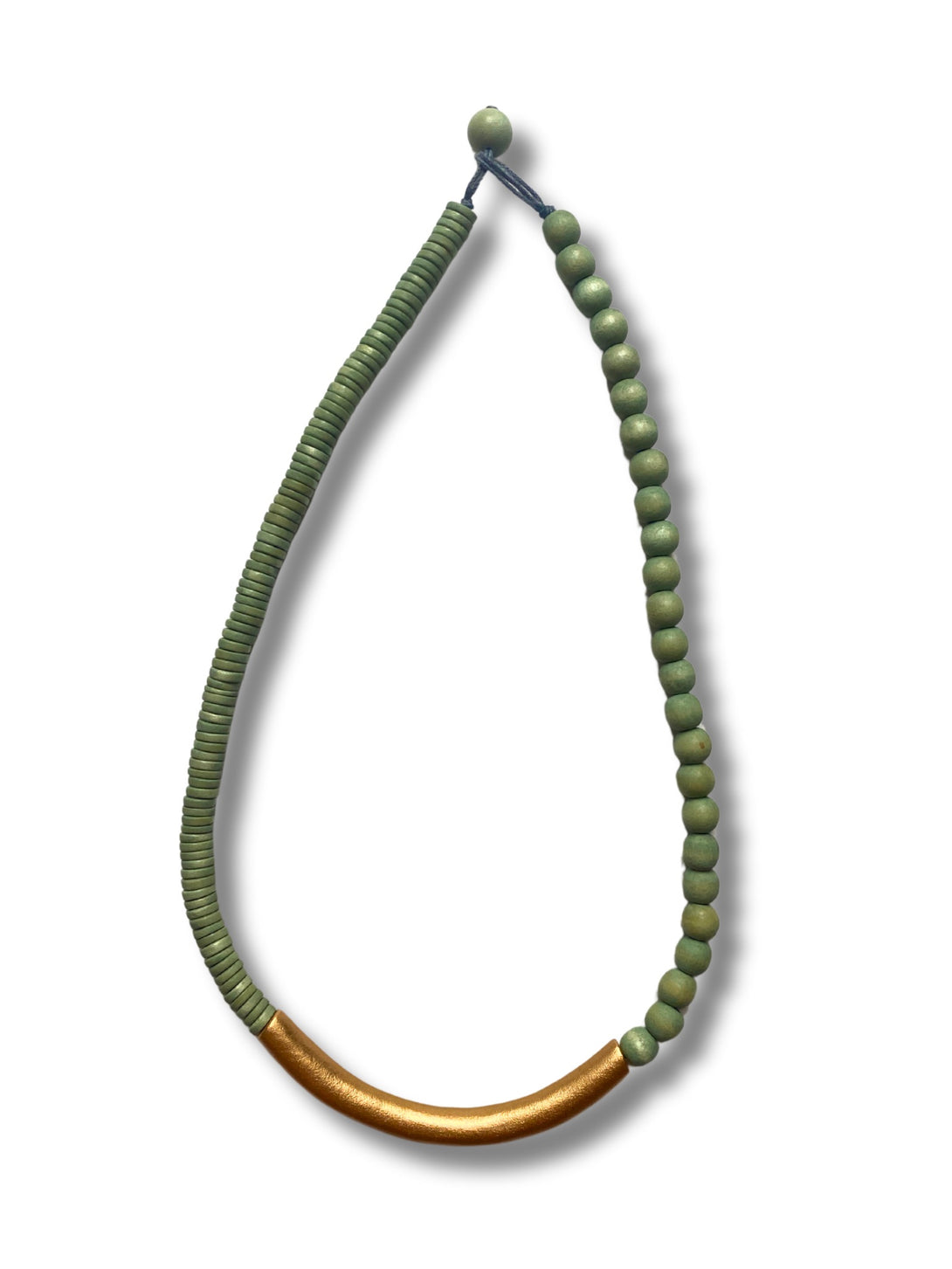 Collana legno Holly metallic-collana-EW-verde-Bijondo