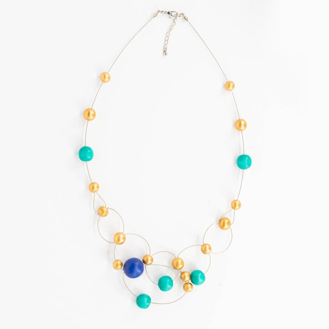 Collana legno Ione - oro - Bijondo