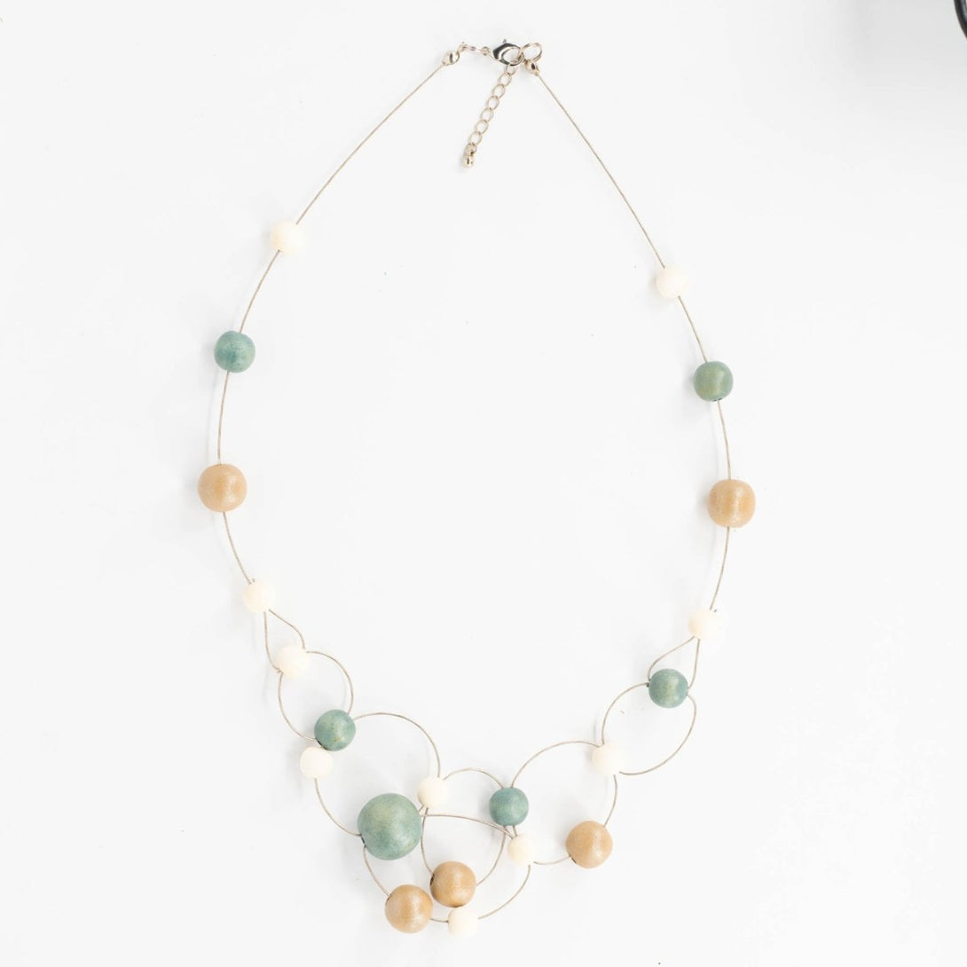 Collana legno Ione - argento - Bijondo