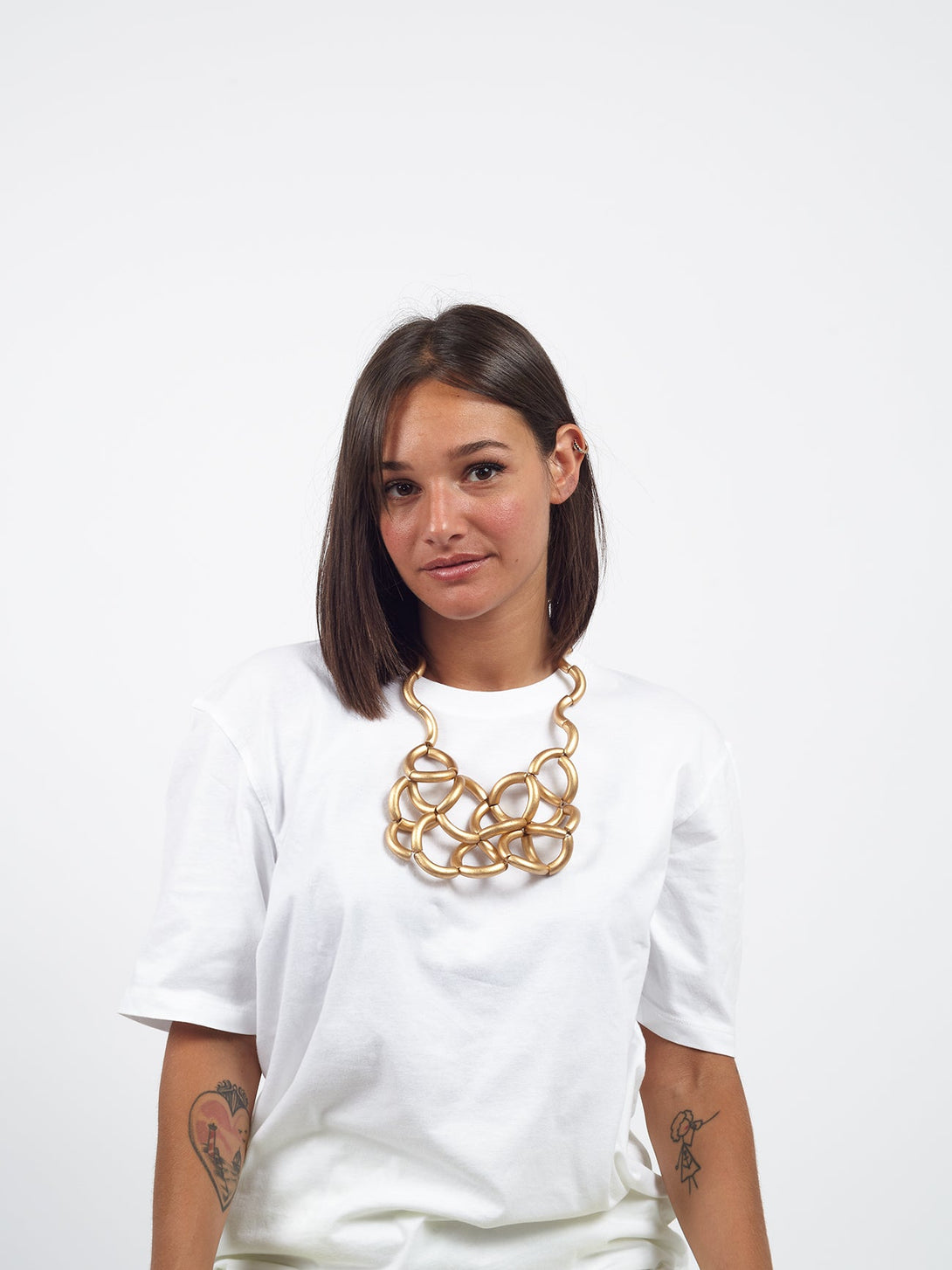 Collana legno Judie metallic-oro-Bijondo