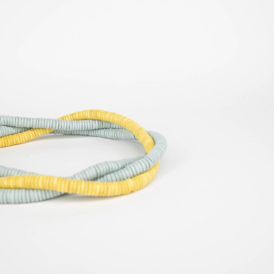 Collana legno Jupiter - giallo - Bijondo