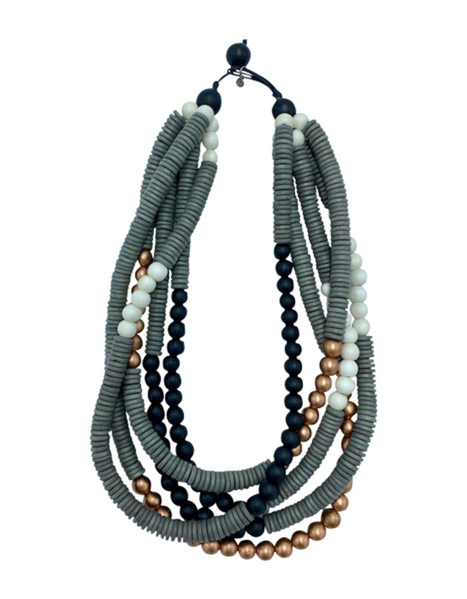 Collana Kazakistan Metallic - rame - Bijondo