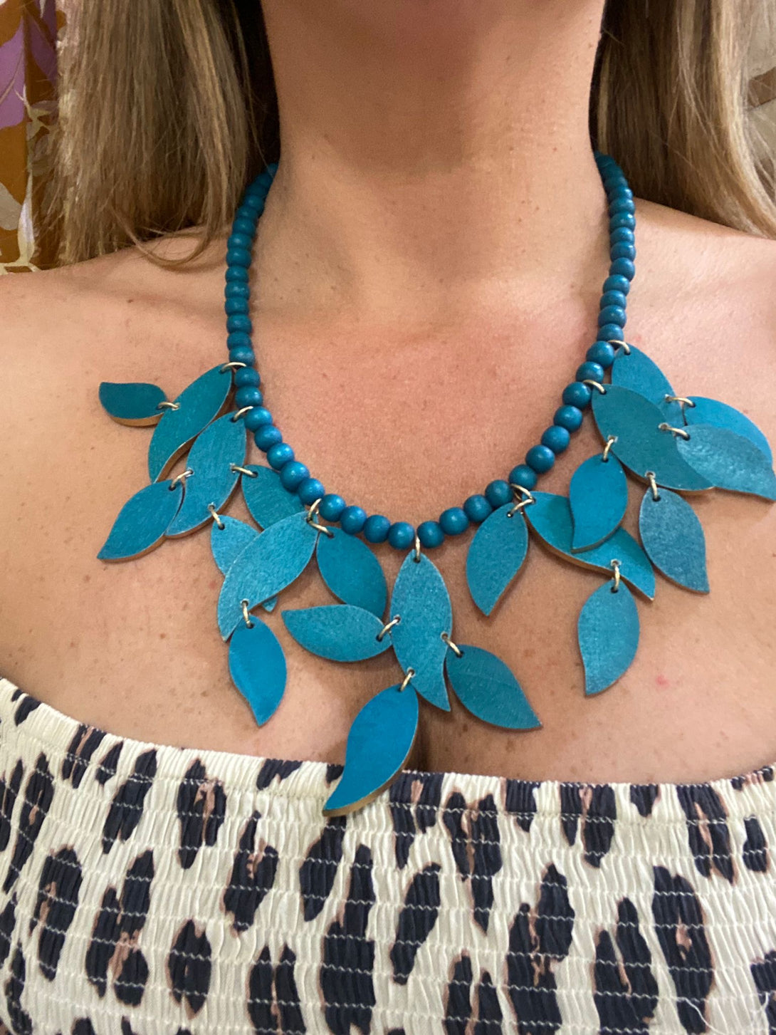 Collana legno Leaves metallic-collana-Bijondo-Bijondo