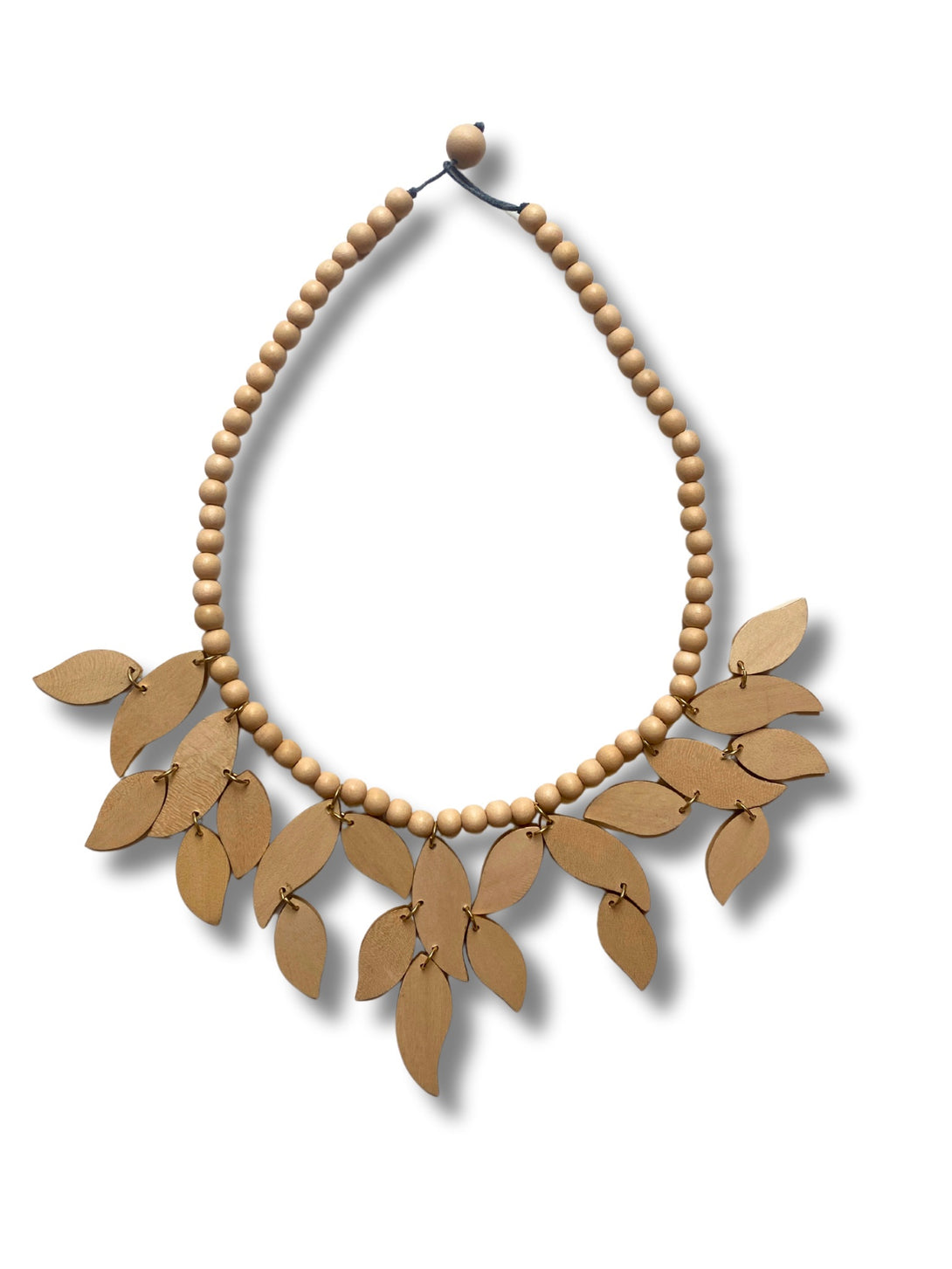 Collana legno Leaves metallic-collana-Bijondo-beige-Bijondo