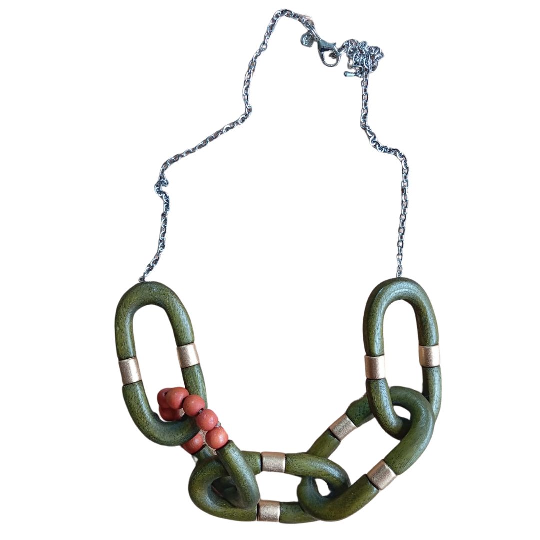Collana legno Lily-collana-Bijondo-verde-Bijondo