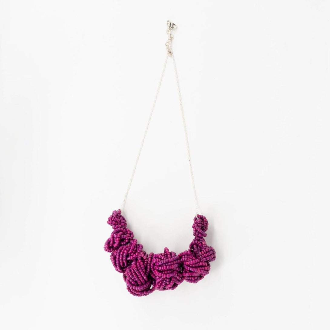 Collana legno Lisa - bordeaux - Bijondo