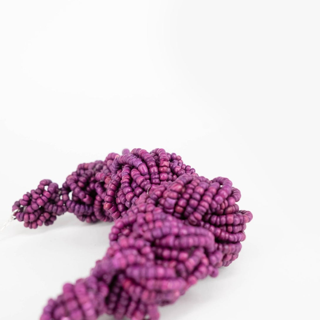 Collana legno Lisa - bordeaux - Bijondo