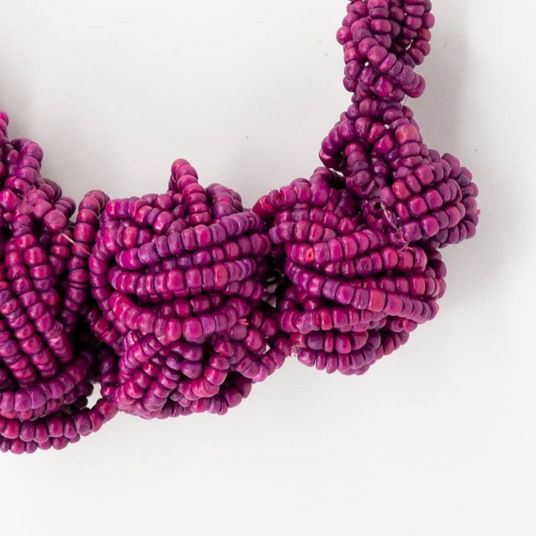 Collana legno Lisa - bordeaux - Bijondo