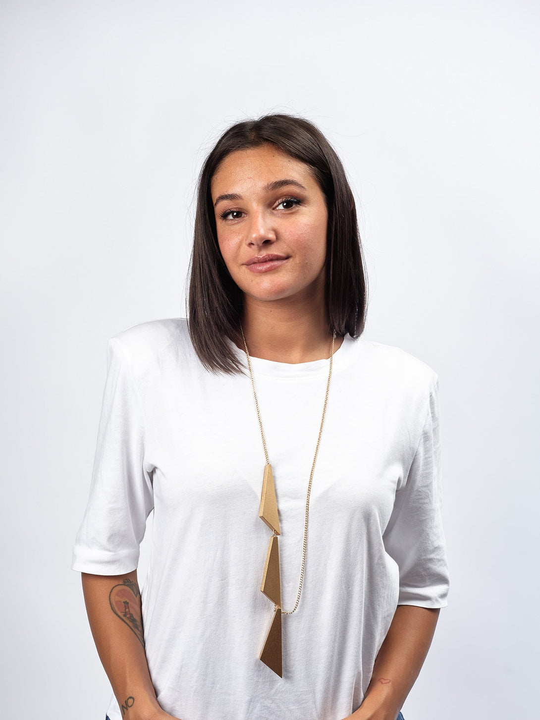 Collana legno Lomé metallic-oro-Bijondo