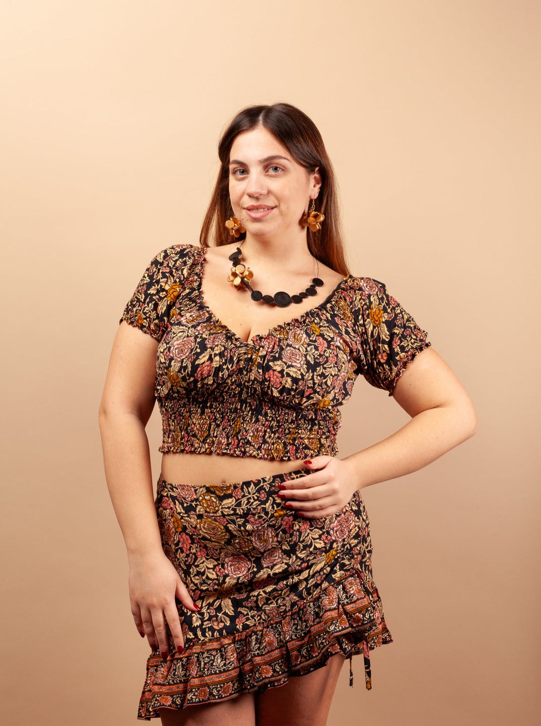 Collana legno Mel metallic-Collana-Bijondo-Bijondo