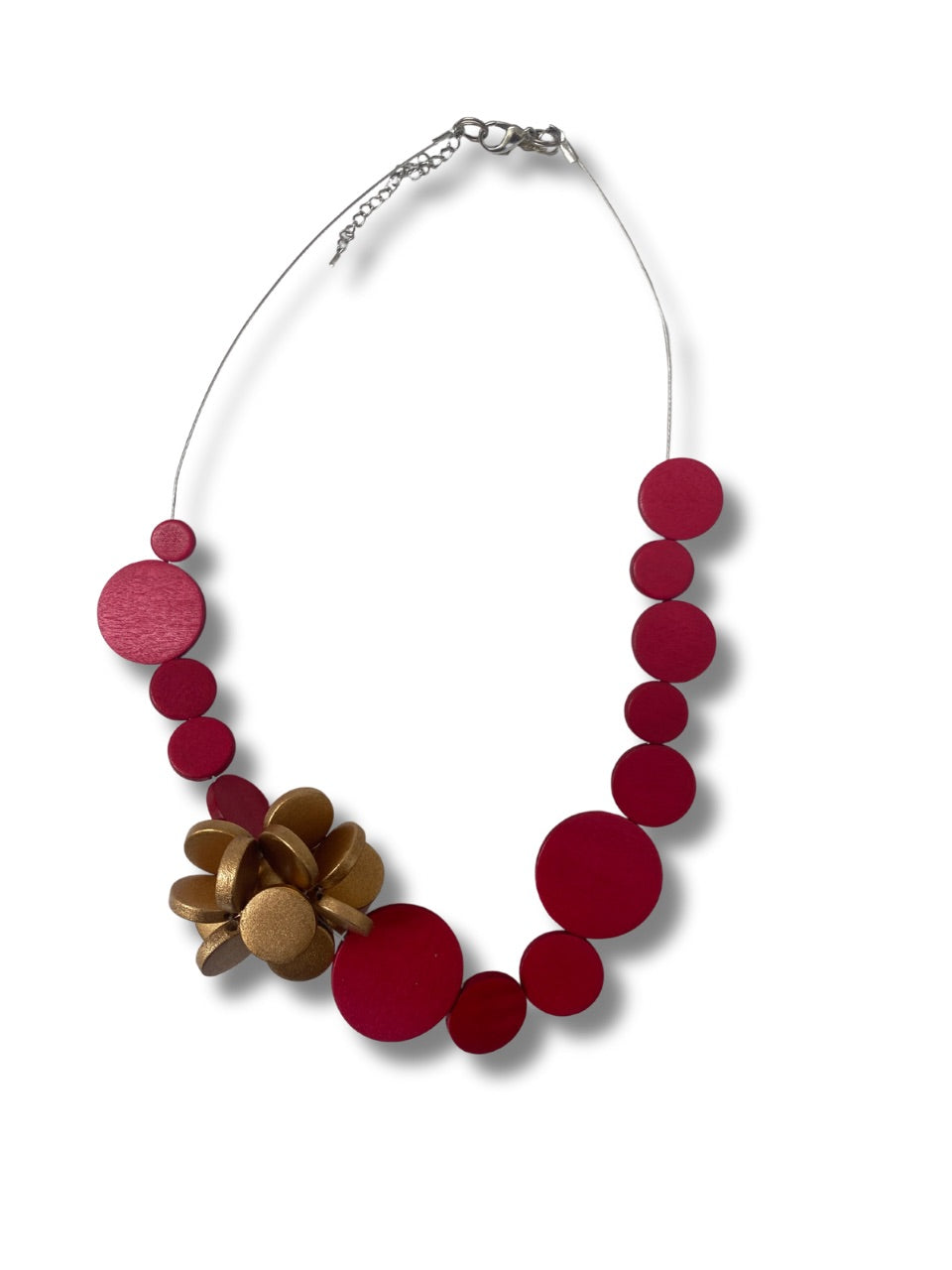 Collana legno Mel metallic-Collana-Bijondo-fucsia-Bijondo